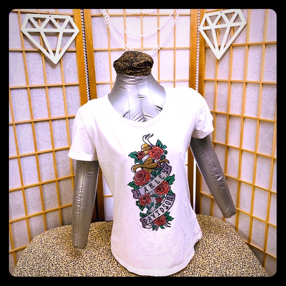 Harley-Davidson Tops - HARLEY DAVIDSON ROSE T-SHIRT
